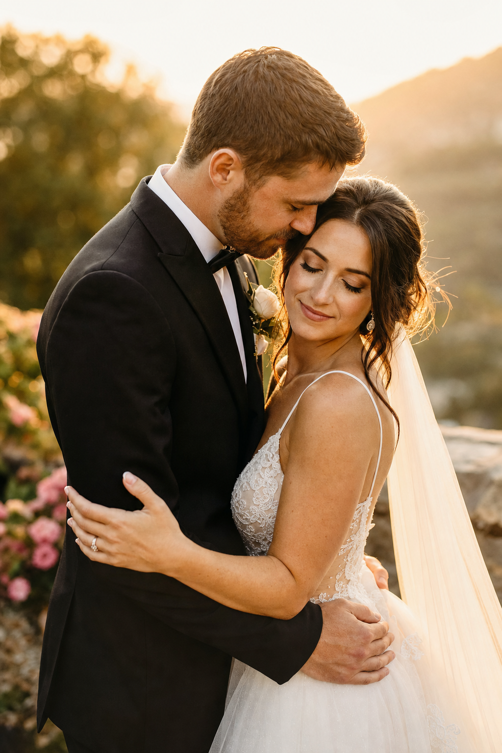 Retouche de photos de mariage avec harmonisation des tons et de la lumière